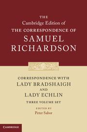 Vorderes Coverbild Correspondence with Lady Bradshaigh and Lady Echlin 3 Volume Hardback Set (Series Numbers 5-7)