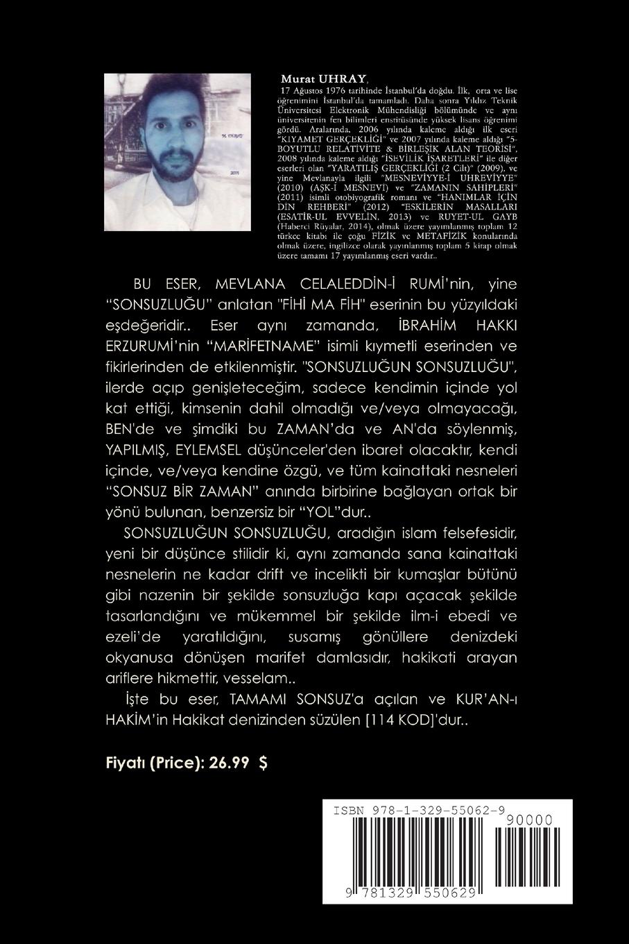 Rückseitencover Sonsuzlugun Sonsuzlugu