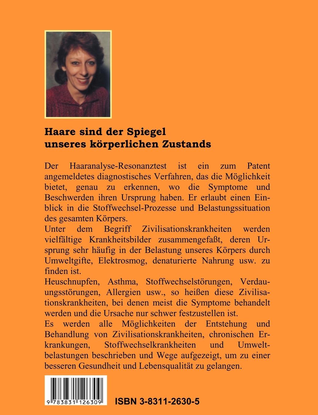 Rückseitencover Der Haaranalyse-Resonanztest