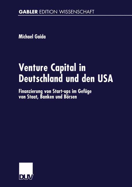 Vorderes Coverbild Venture Capital in Deutschland und den USA