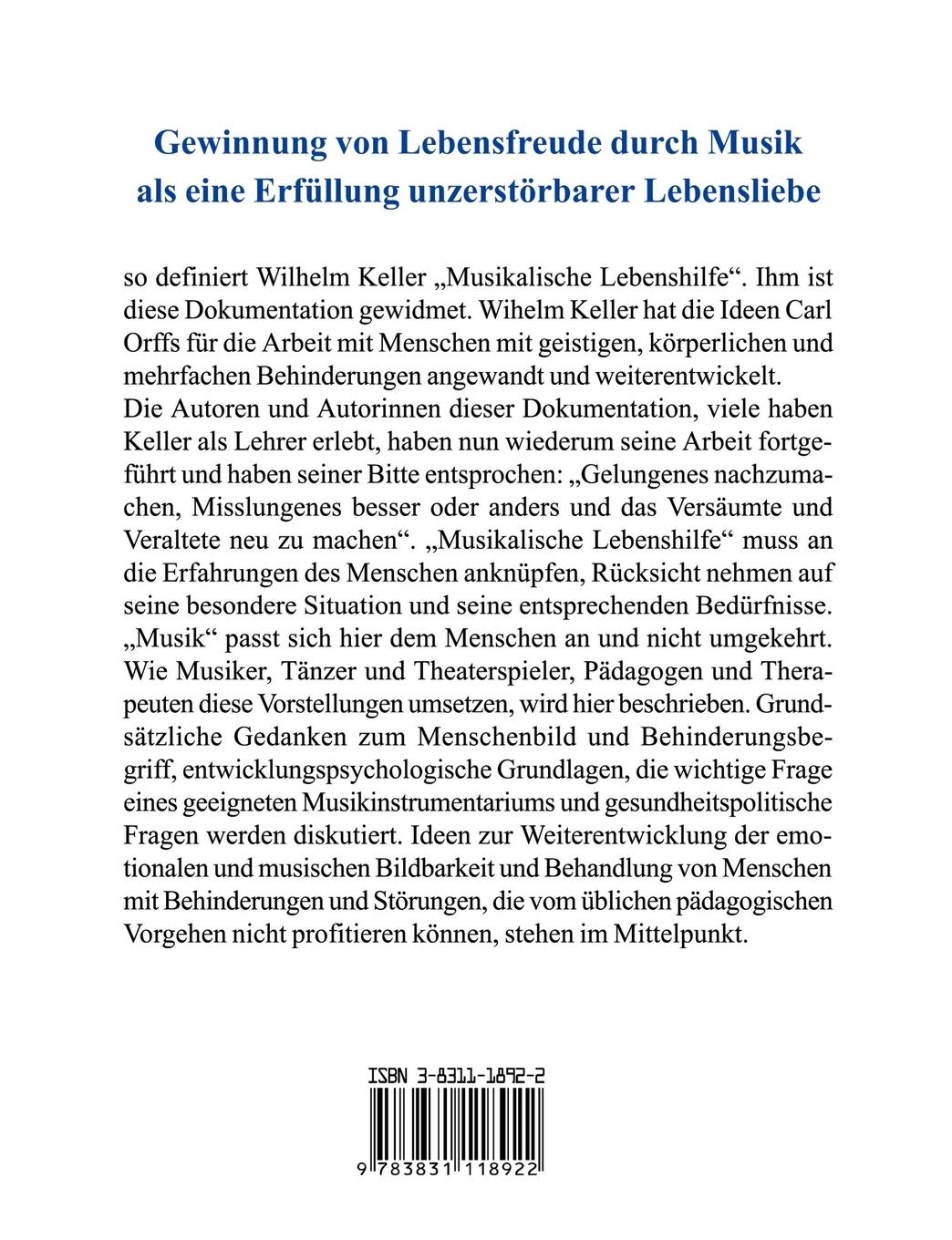 Rückseitencover Symposion musikalische Lebenshilfe