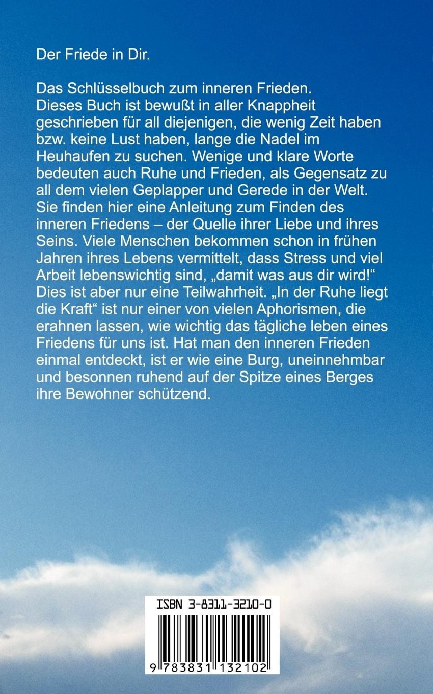 Rückseitencover Der Friede in Dir