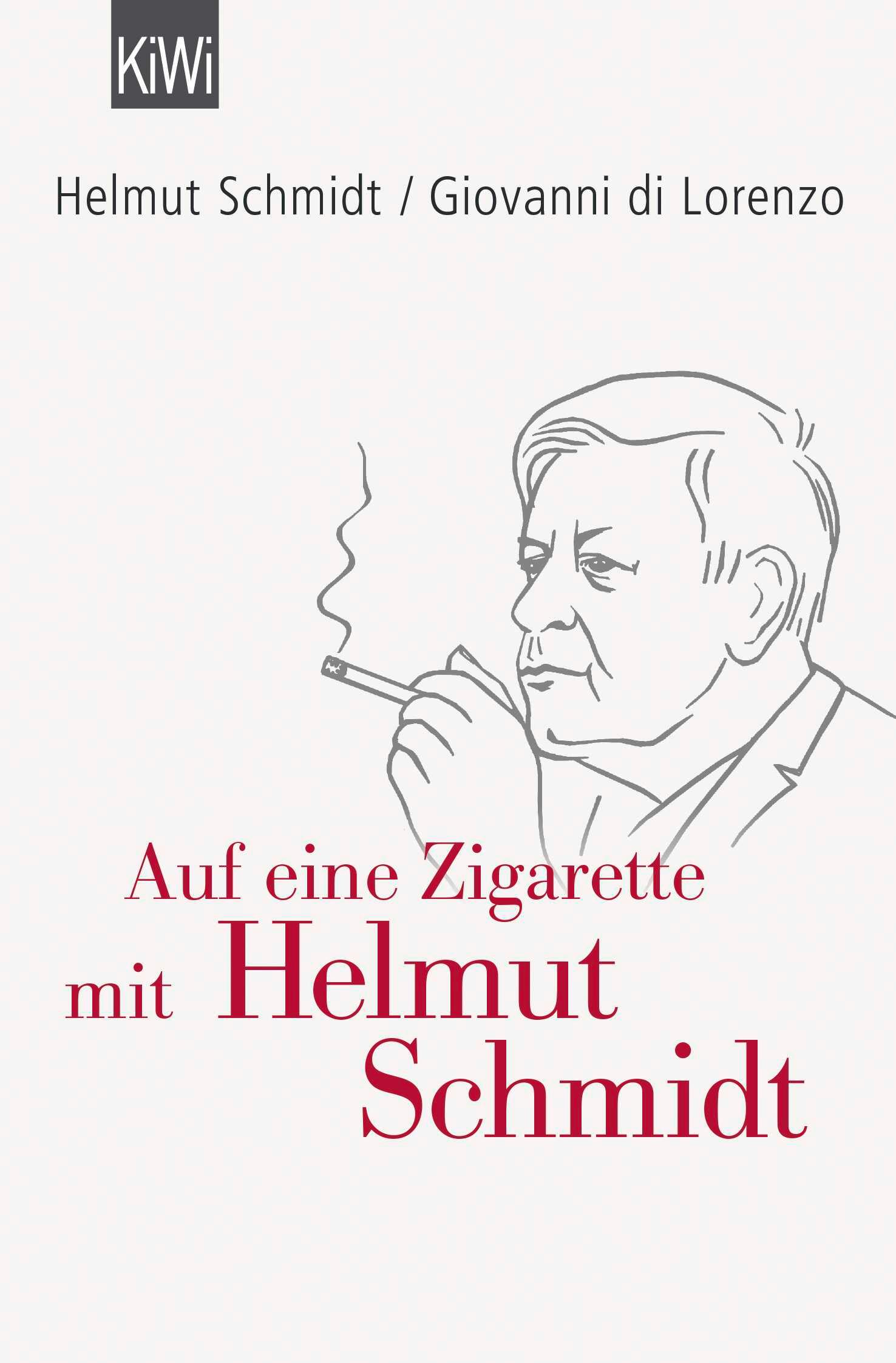 Vorderes Coverbild Auf eine Zigarette mit Helmut Schmidt