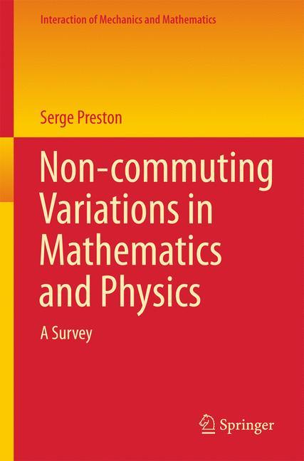Vorderes Coverbild Non-commuting Variations in Mathematics and Physics