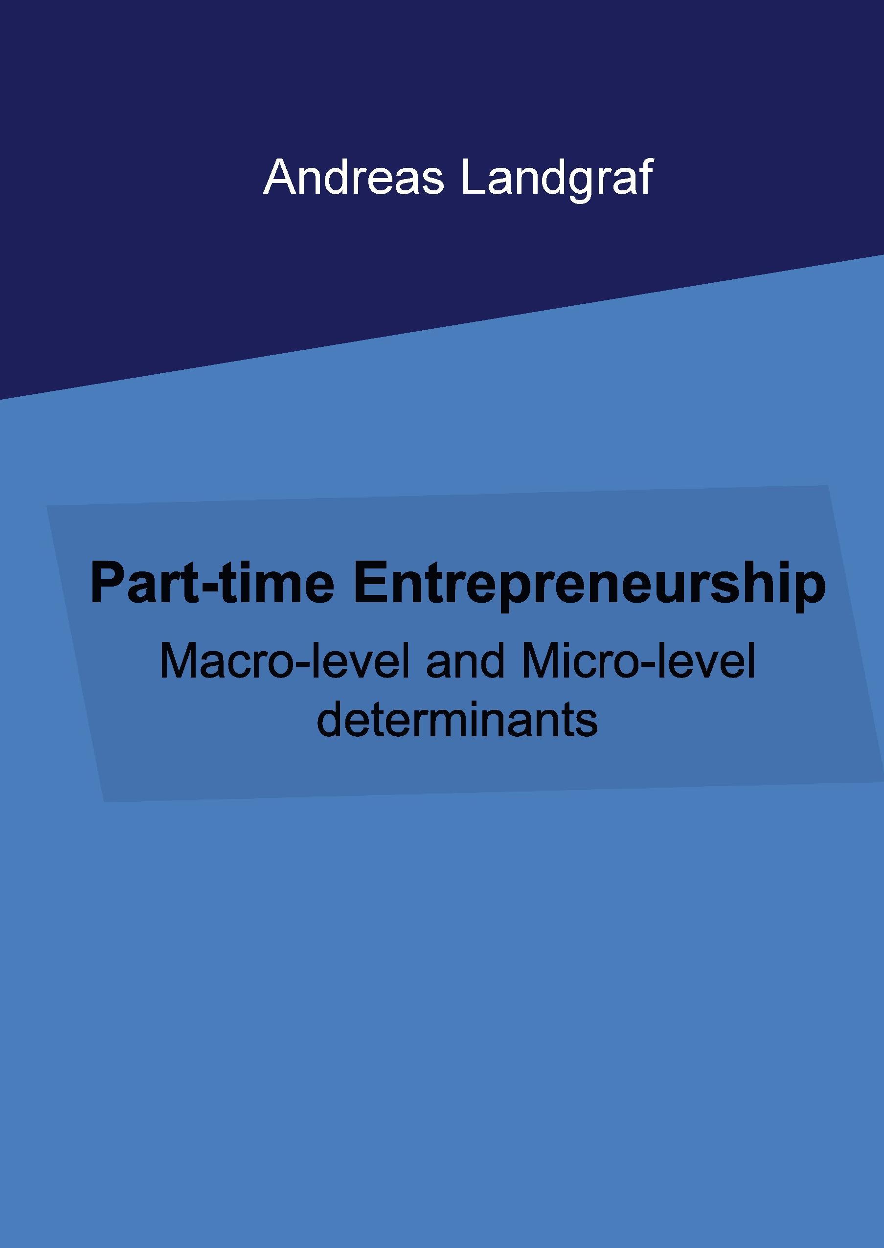 Vorderes Coverbild Part-time entrepreneurship