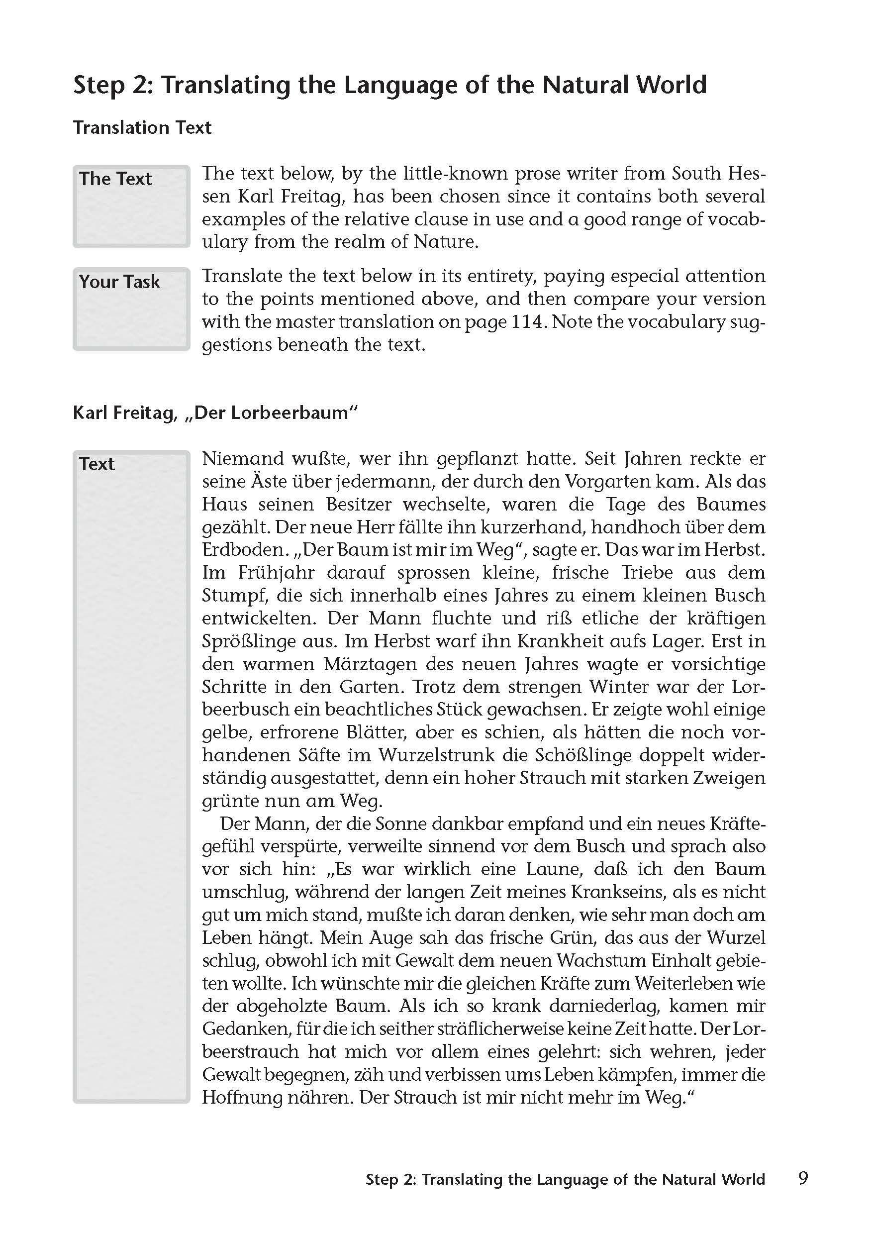 Beispielinhalt (Bild) Grundkurs Übersetzen Deutsch-Englisch