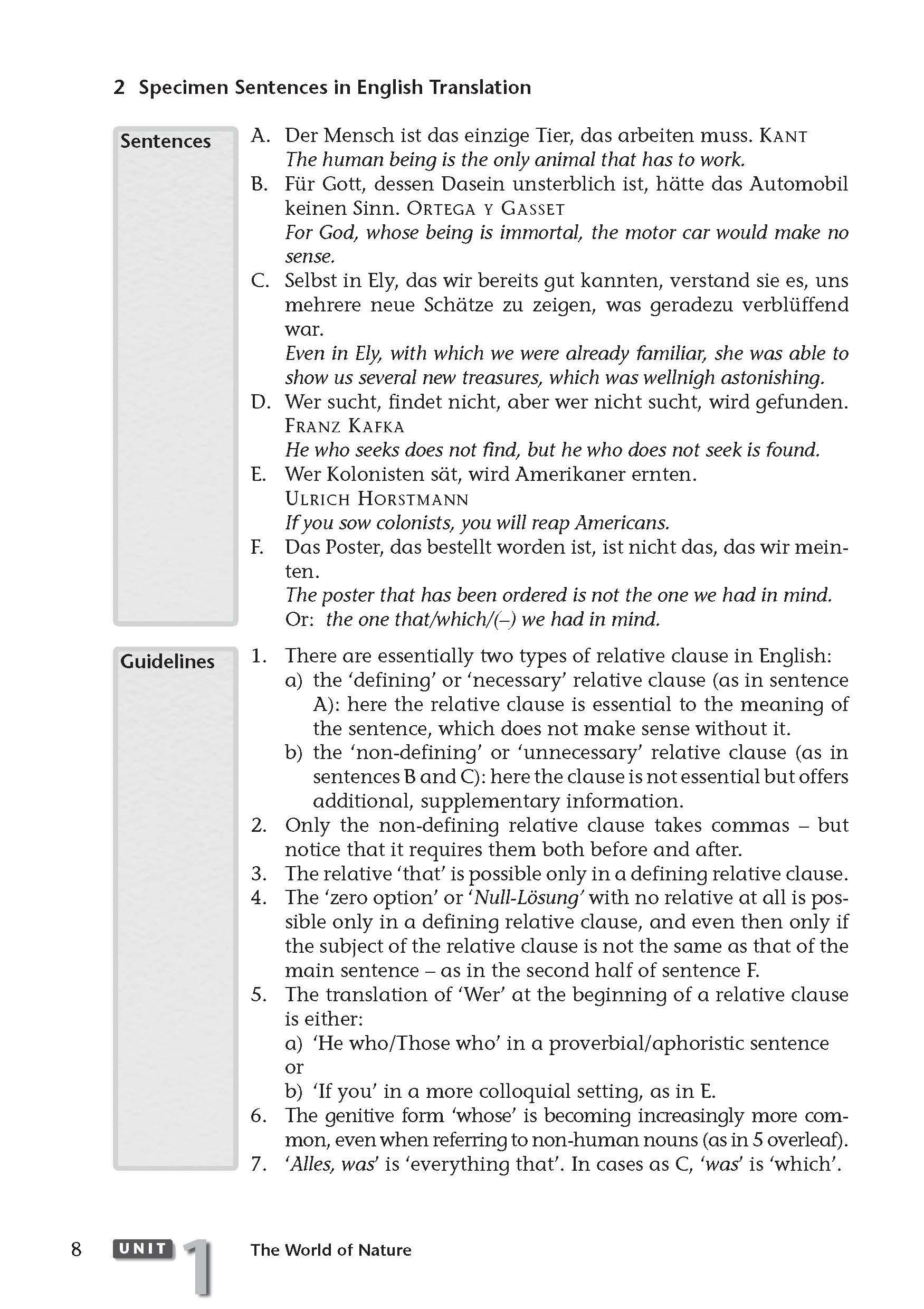 Beispielinhalt (Bild) Grundkurs Übersetzen Deutsch-Englisch