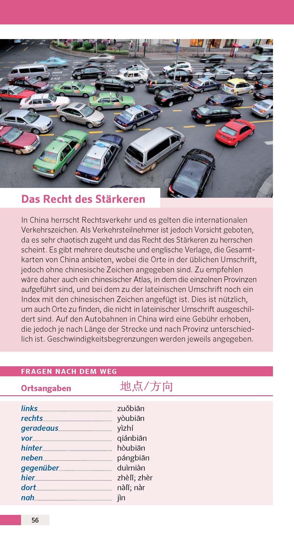 Beispielinhalt (Bild) PONS Reise-Sprachführer Chinesisch