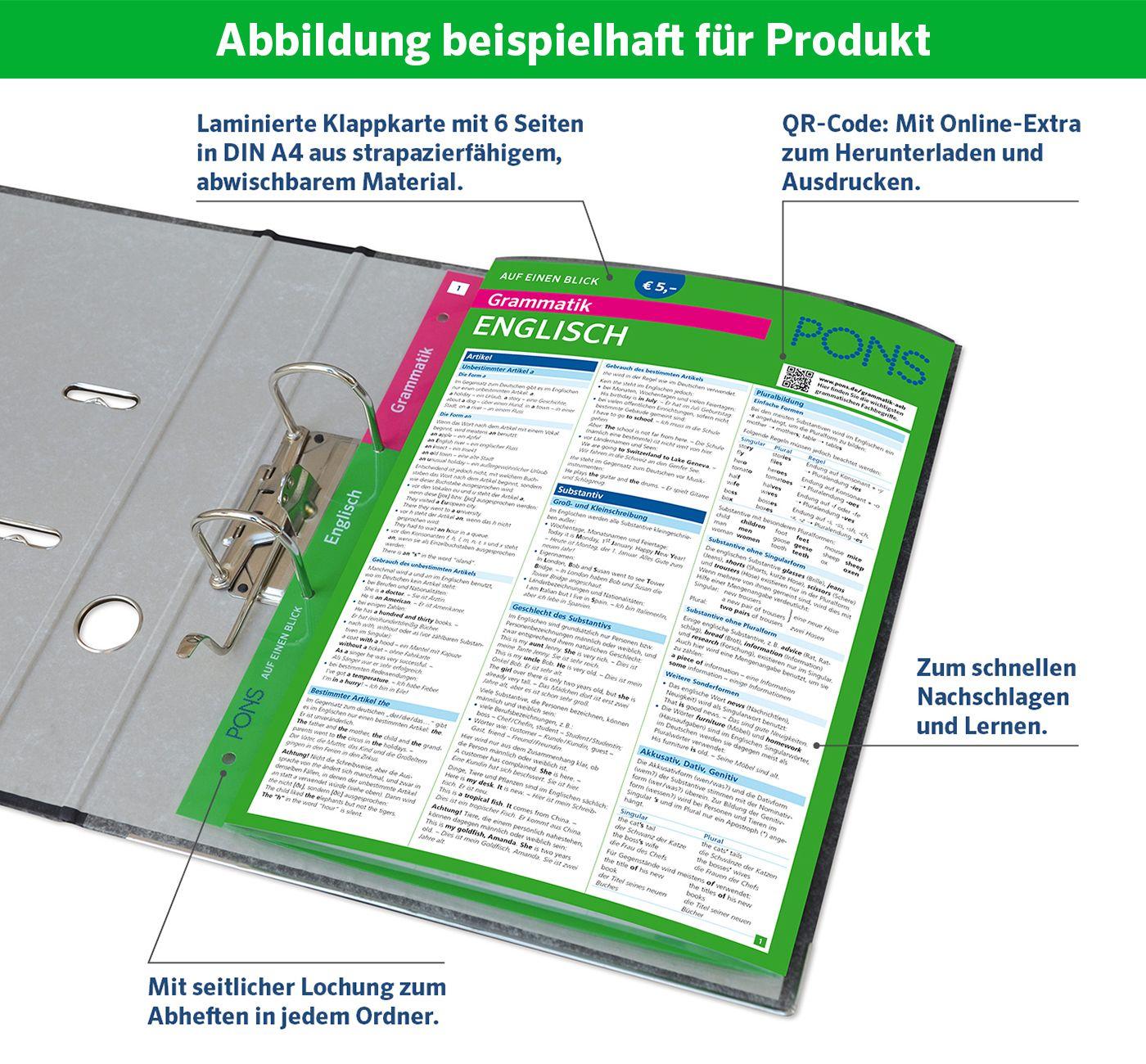 Beispielinhalt (Bild) PONS Grammatik auf einen Blick Schwedisch