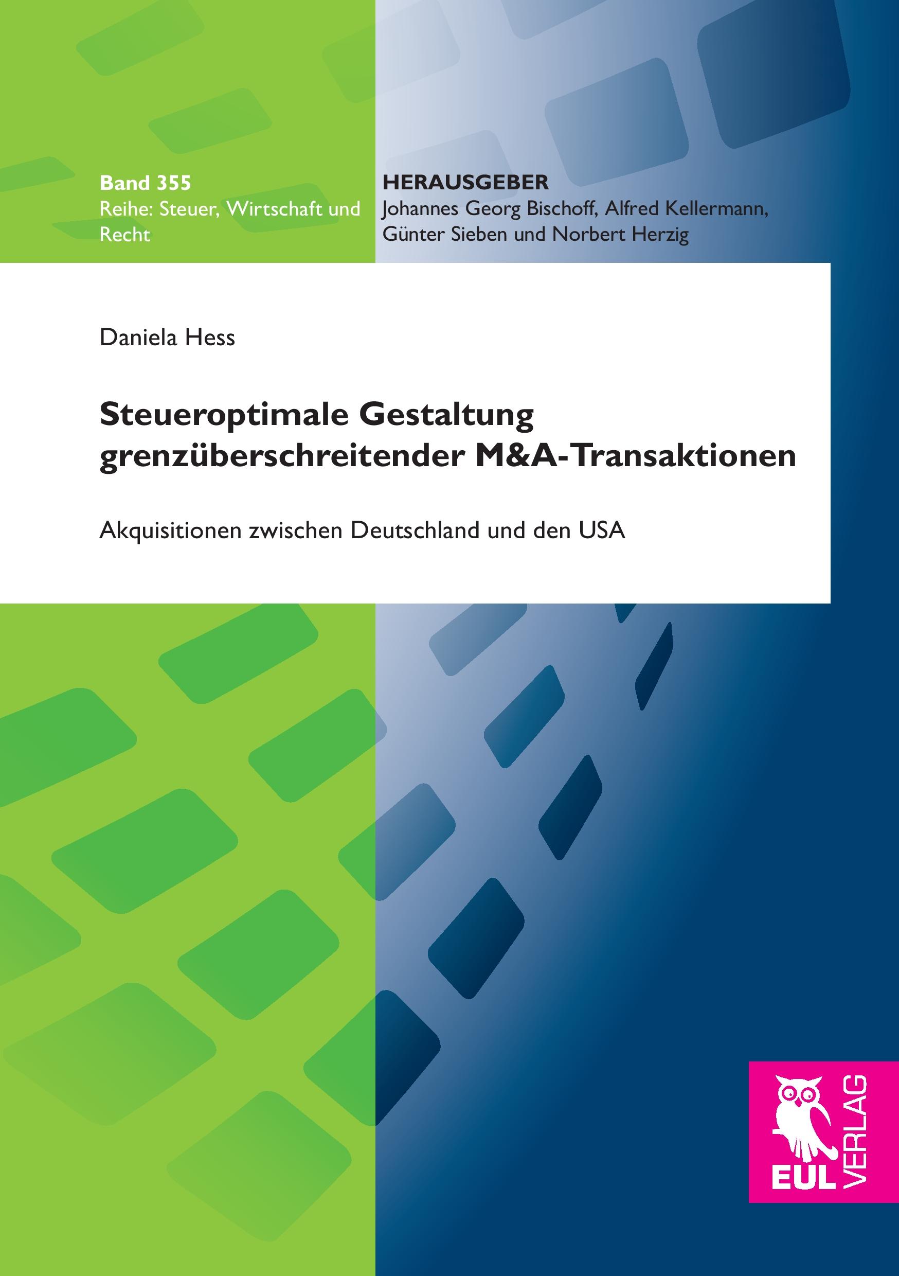 Vorderes Coverbild Steueroptimale Gestaltung grenzüberschreitender M&A-Transaktionen