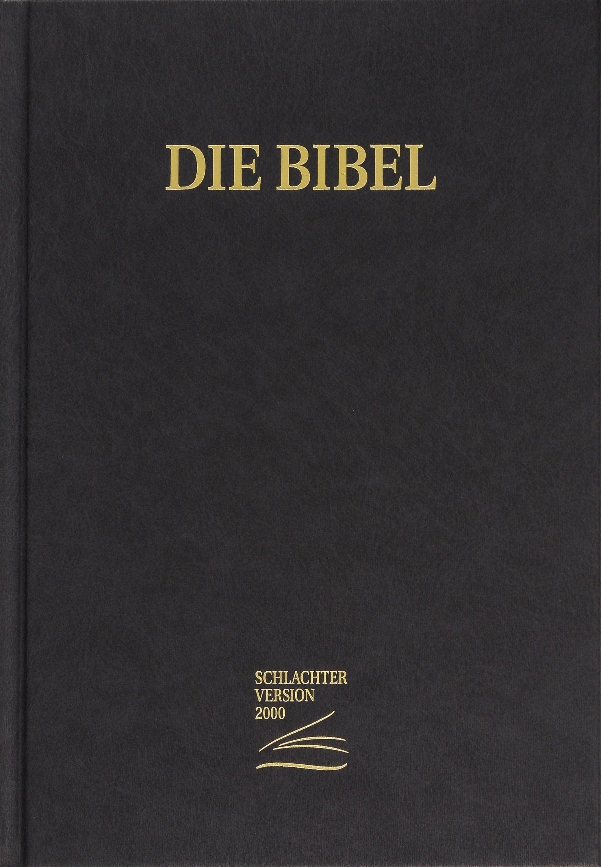 Vorderes Coverbild Schlachter 2000 Bibel - Großdruckausgabe (Hardcover, schwarz)