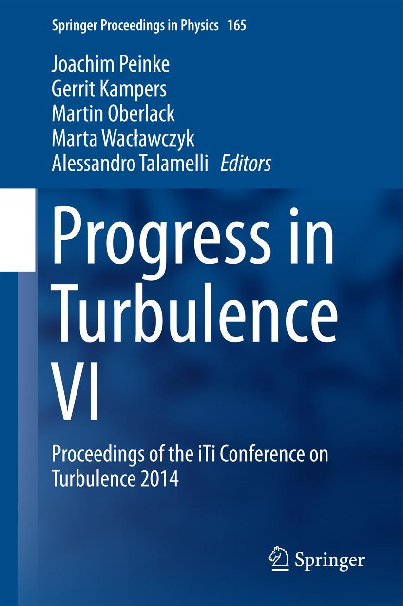Vorderes Coverbild Progress in Turbulence VI