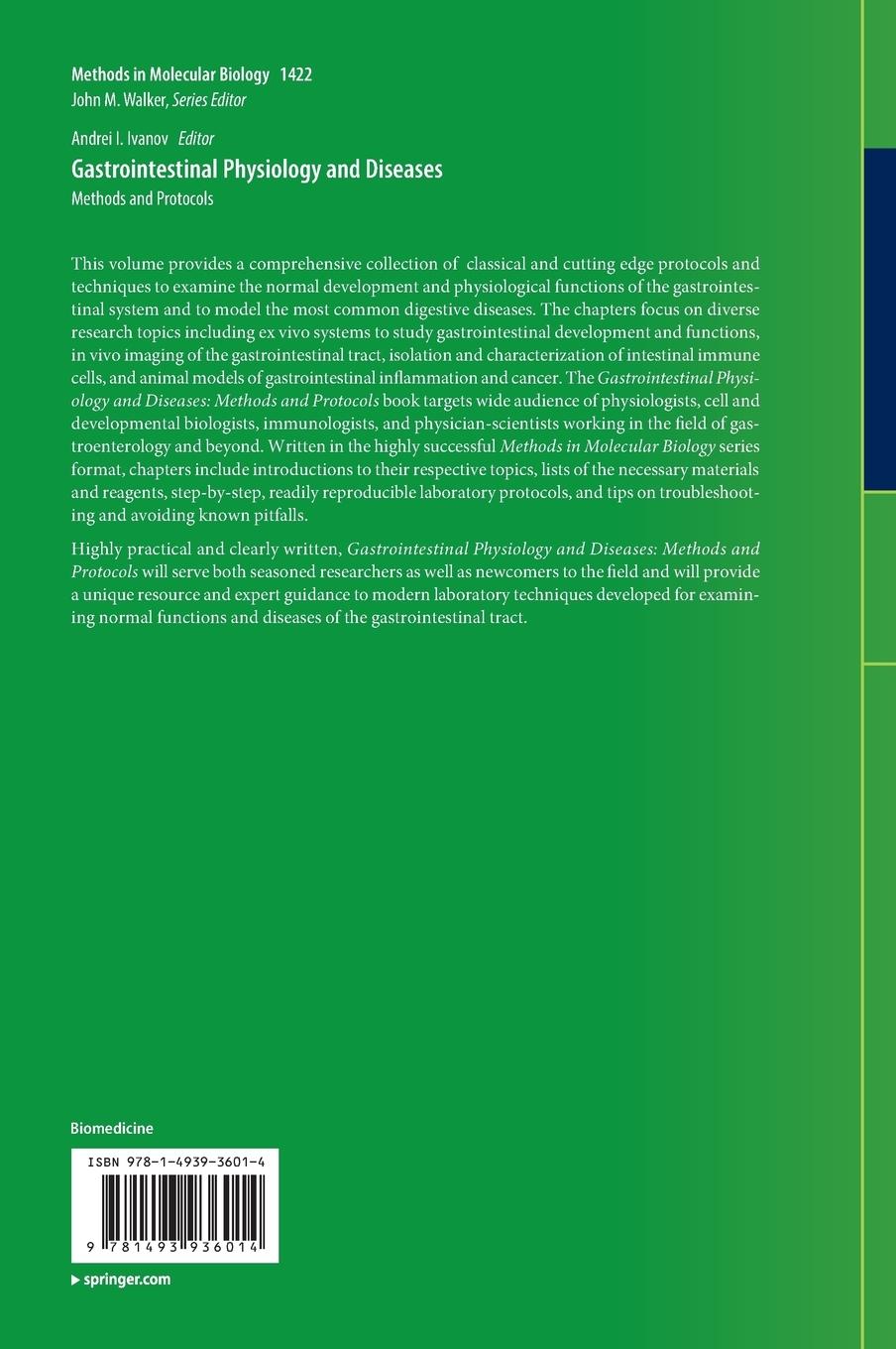 Rückseitencover Gastrointestinal Physiology and Diseases