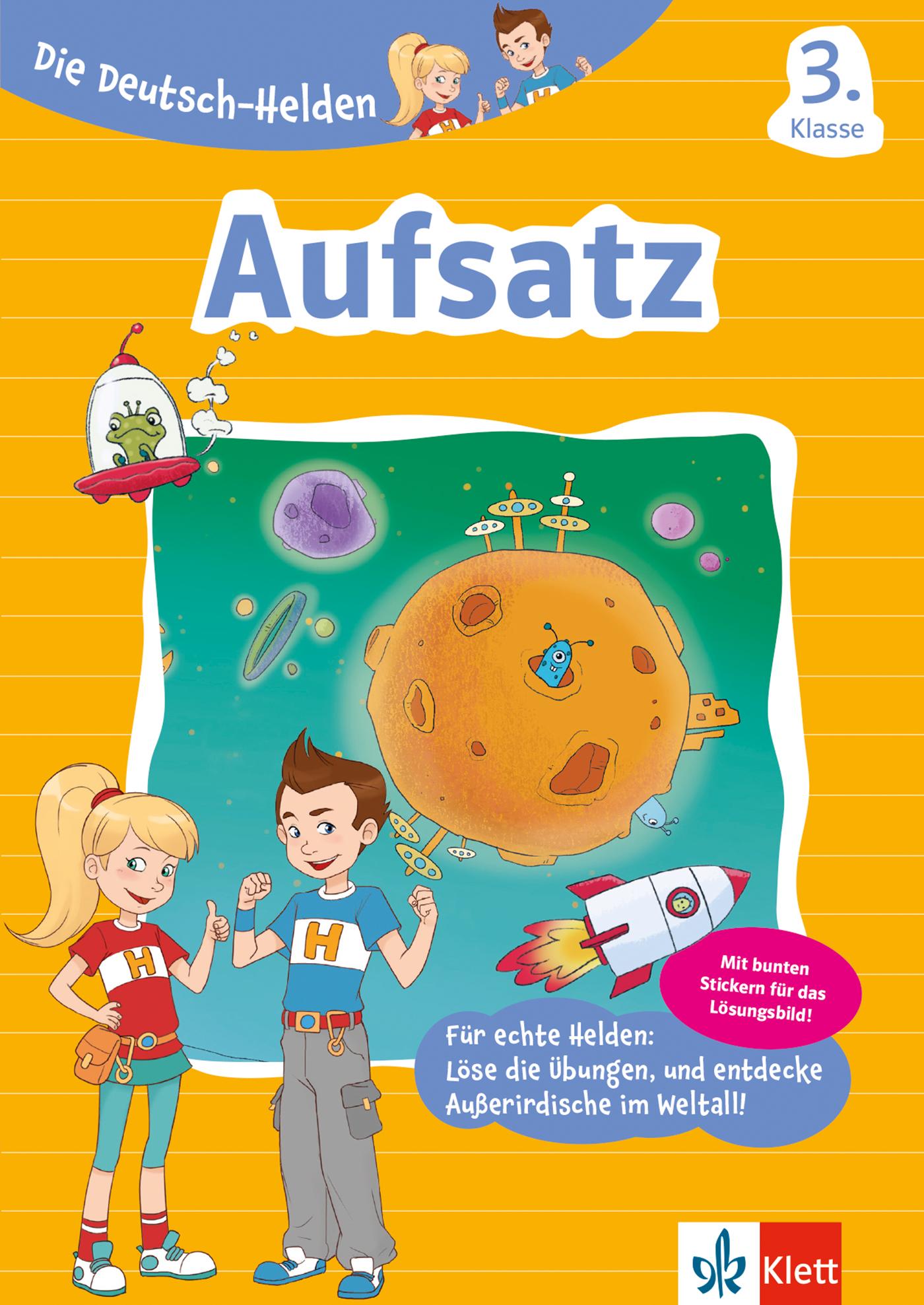 Vorderes Coverbild Klett Die Deutsch-Helden Aufsatz 3. Klasse