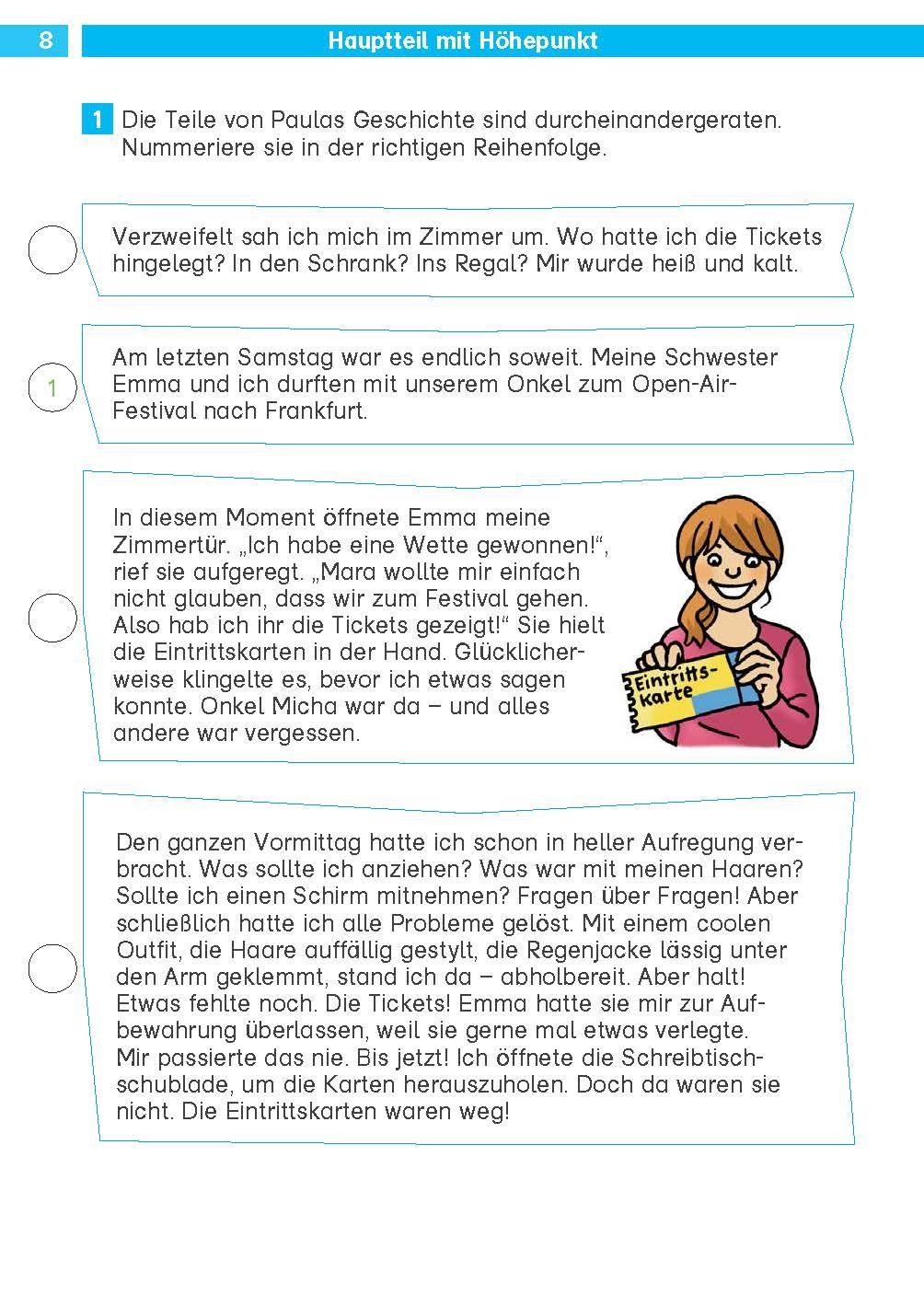 Beispielinhalt (Bild) Die Deutsch-Helden Aufsatz 4. Klasse