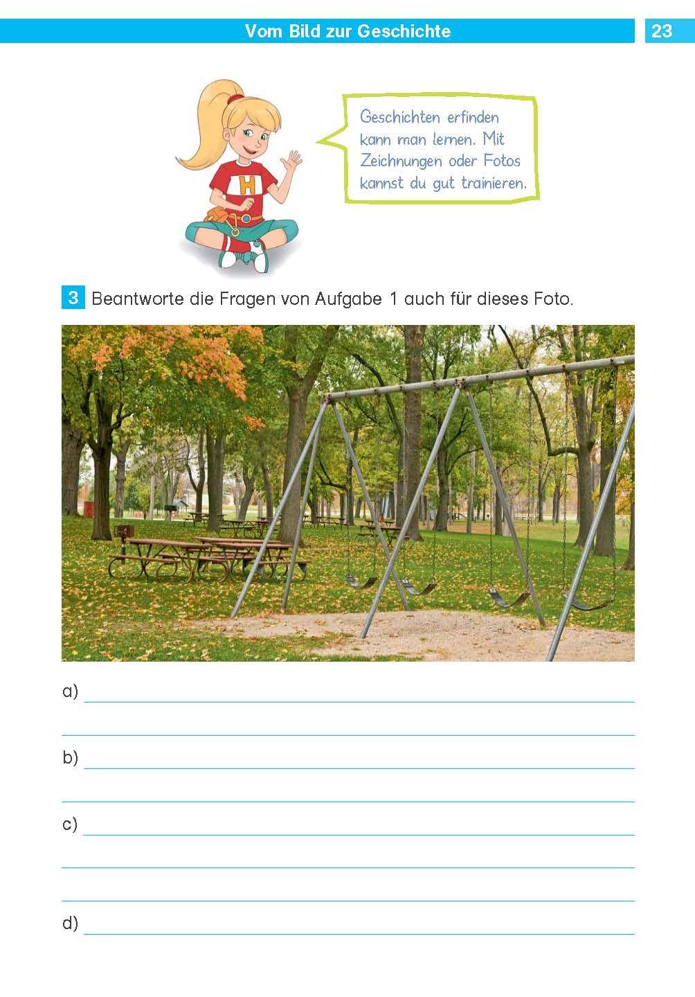 Beispielinhalt (Bild) Die Deutsch-Helden Aufsatz 4. Klasse