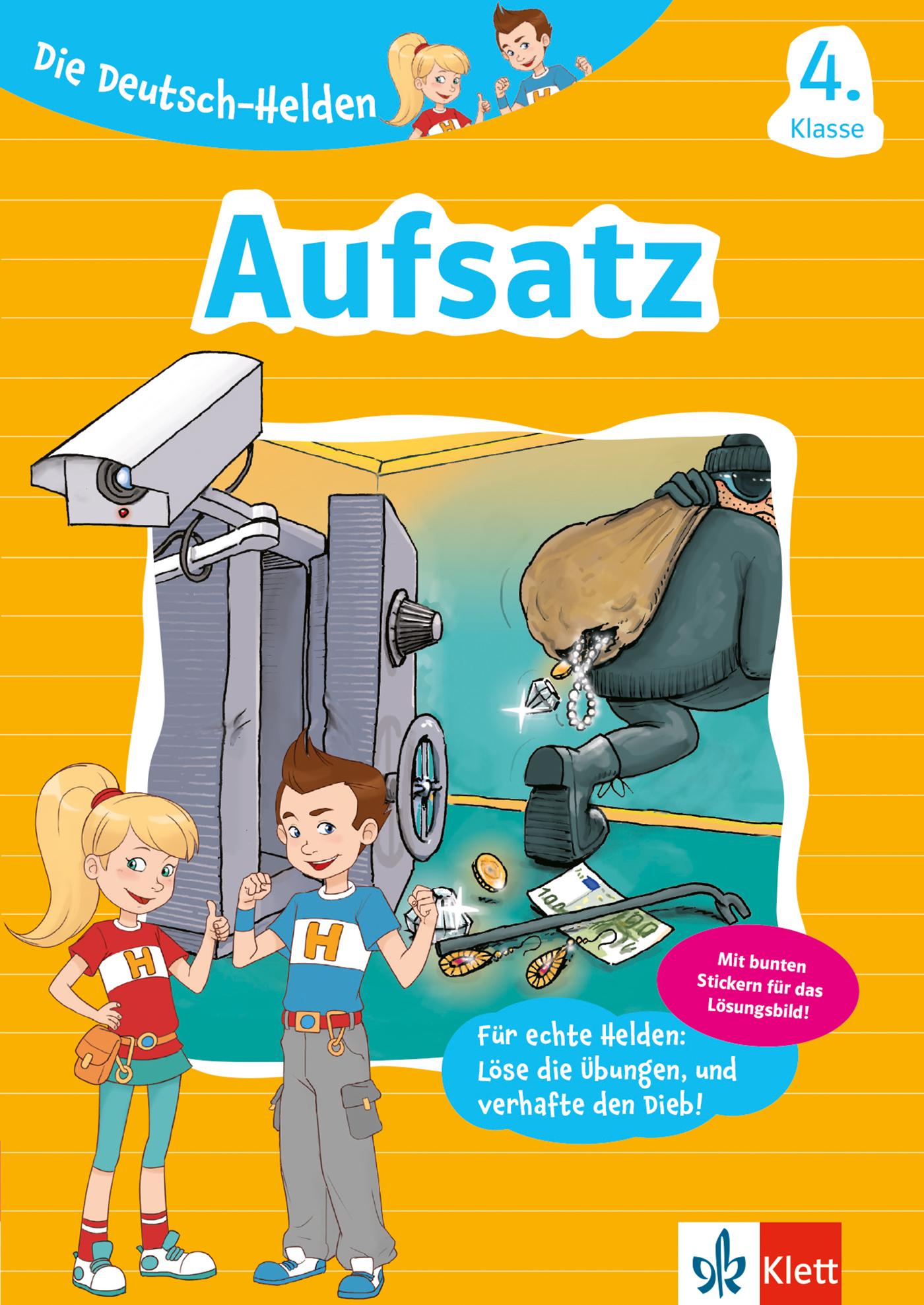 Vorderes Coverbild Die Deutsch-Helden Aufsatz 4. Klasse