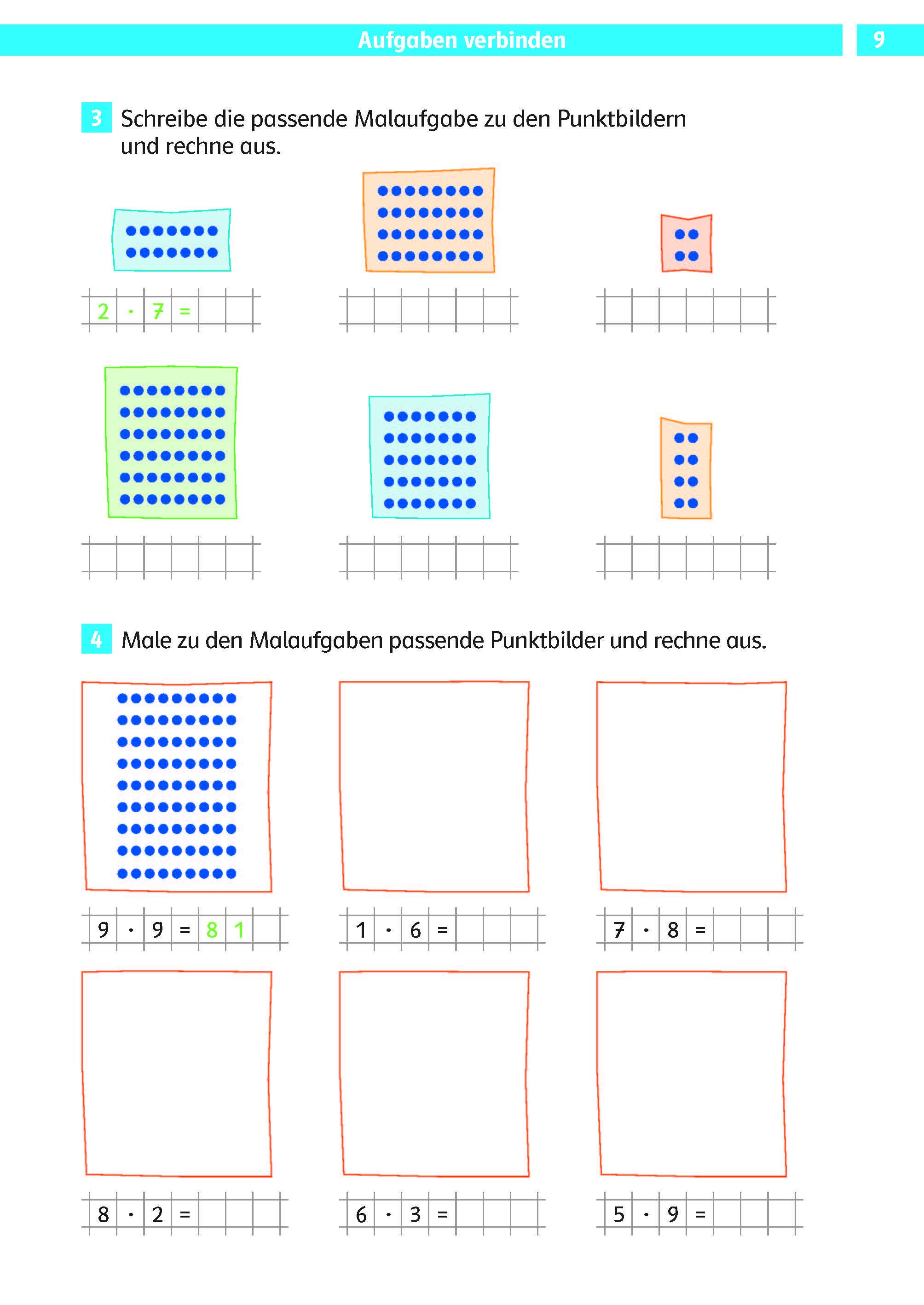 Beispielinhalt (Bild) Klett Die Mathe-Helden Das kleine Einmaleins 2./3. Klasse
