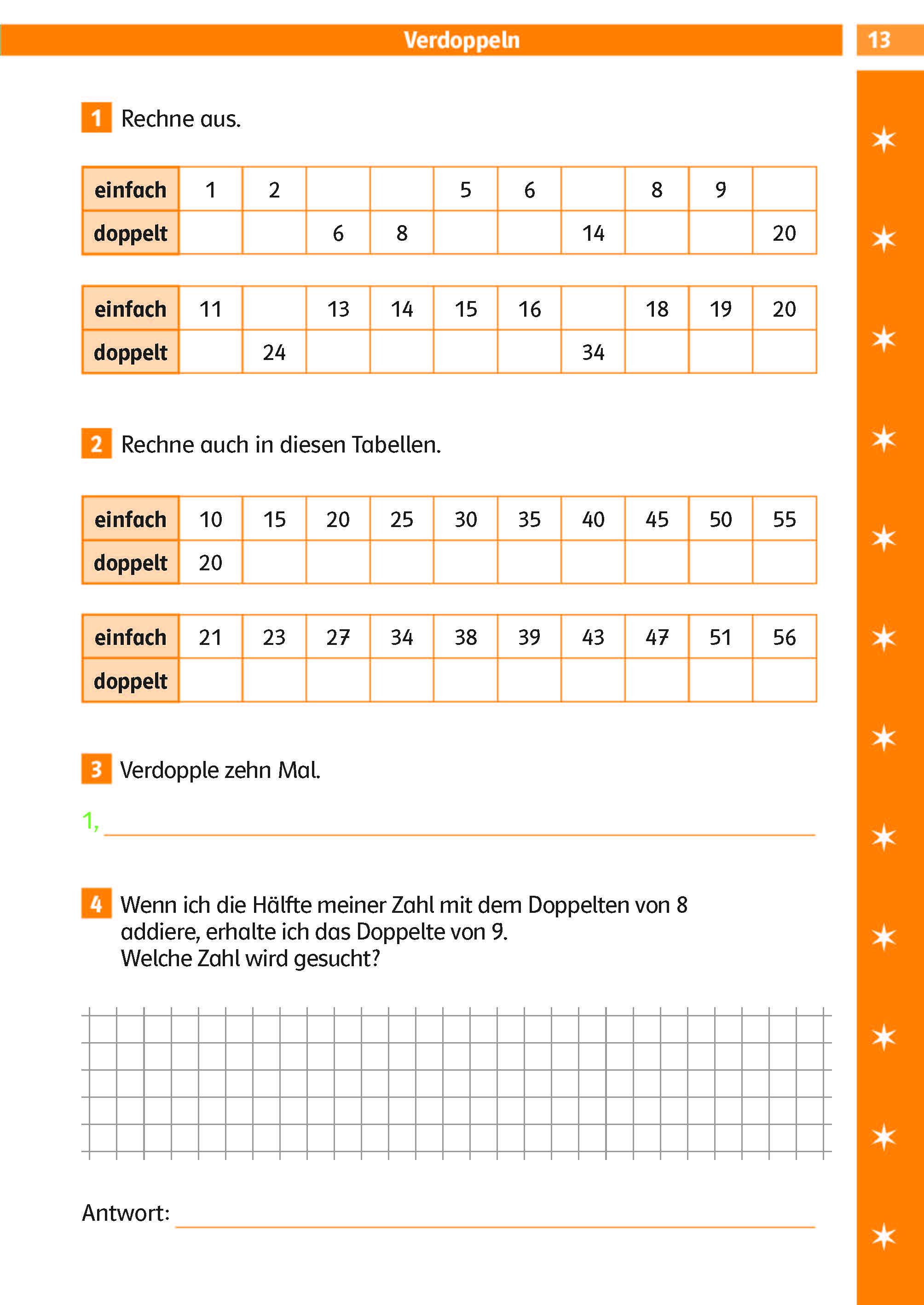 Beispielinhalt (Bild) Klett Die Mathe-Helden Das kleine Einmaleins 2./3. Klasse