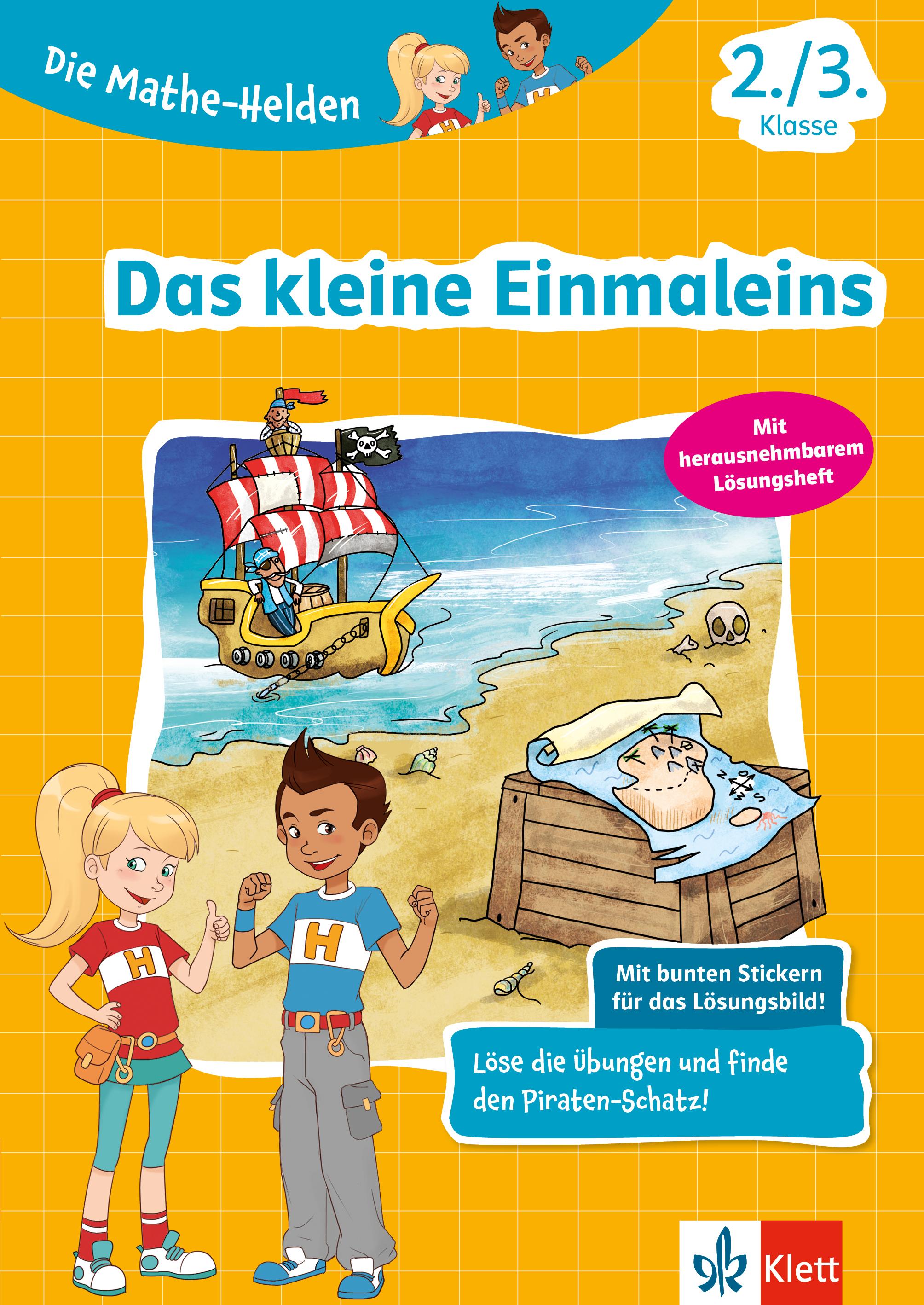 Vorderes Coverbild Klett Die Mathe-Helden Das kleine Einmaleins 2./3. Klasse