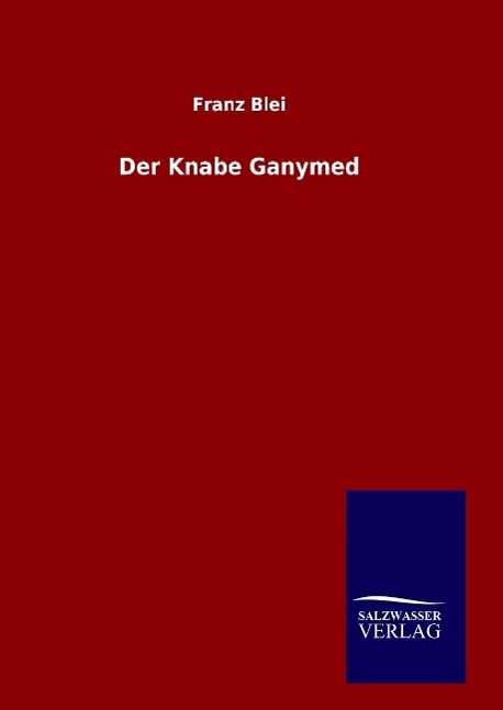 Vorderes Coverbild Der Knabe Ganymed