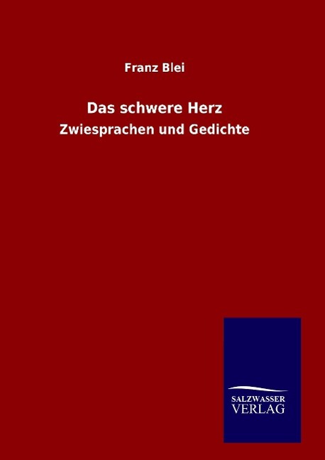 Vorderes Coverbild Das schwere Herz