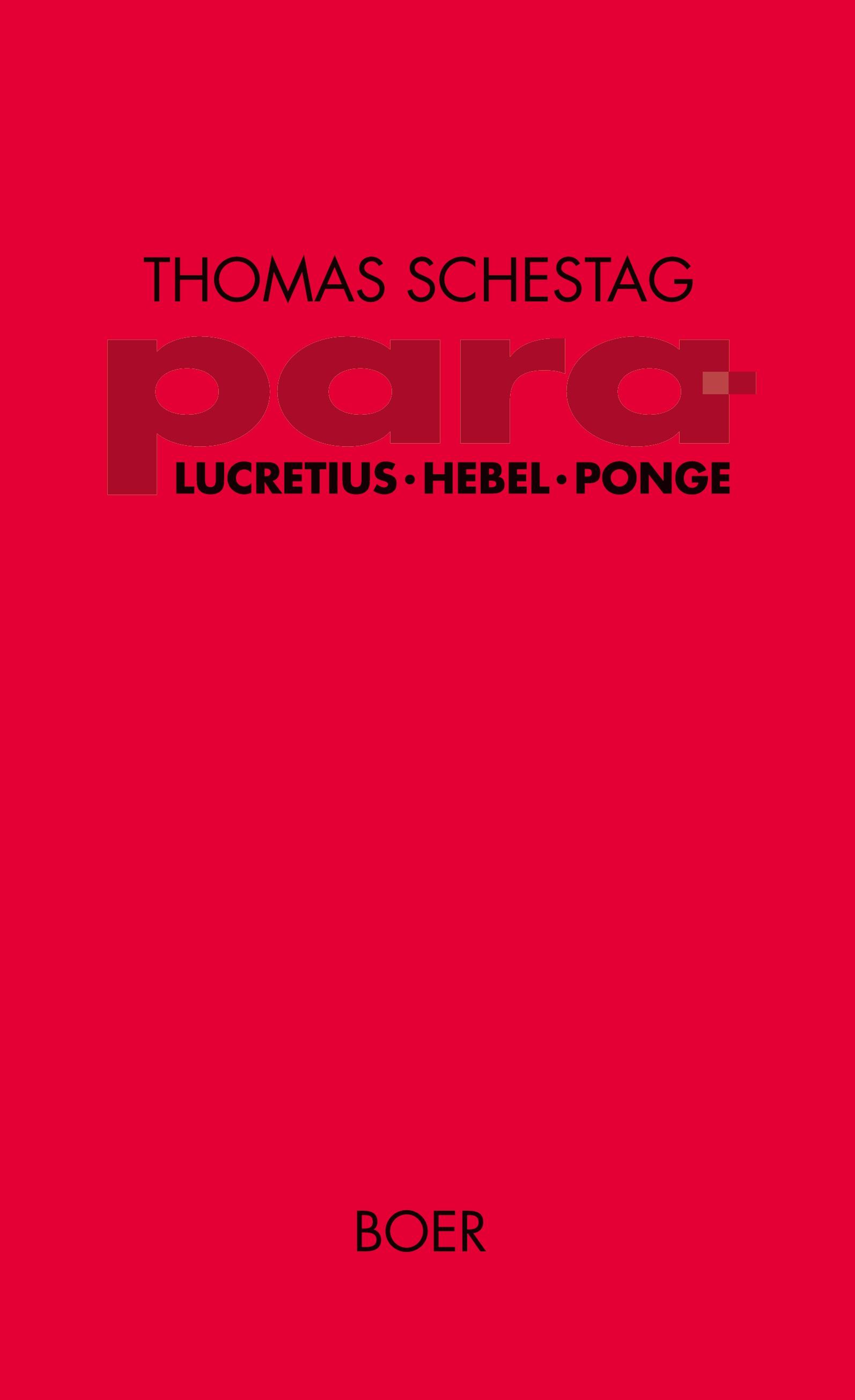 Vorderes Coverbild para - Titus Lucretius Carus, Johann Peter Hebel, Francis Ponge