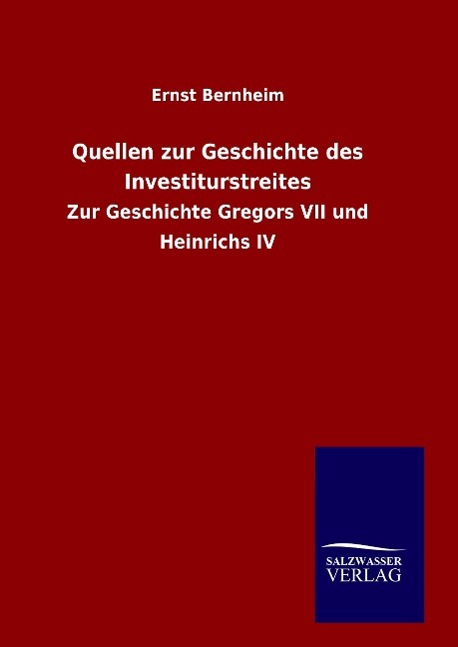 Vorderes Coverbild Quellen zur Geschichte des Investiturstreites