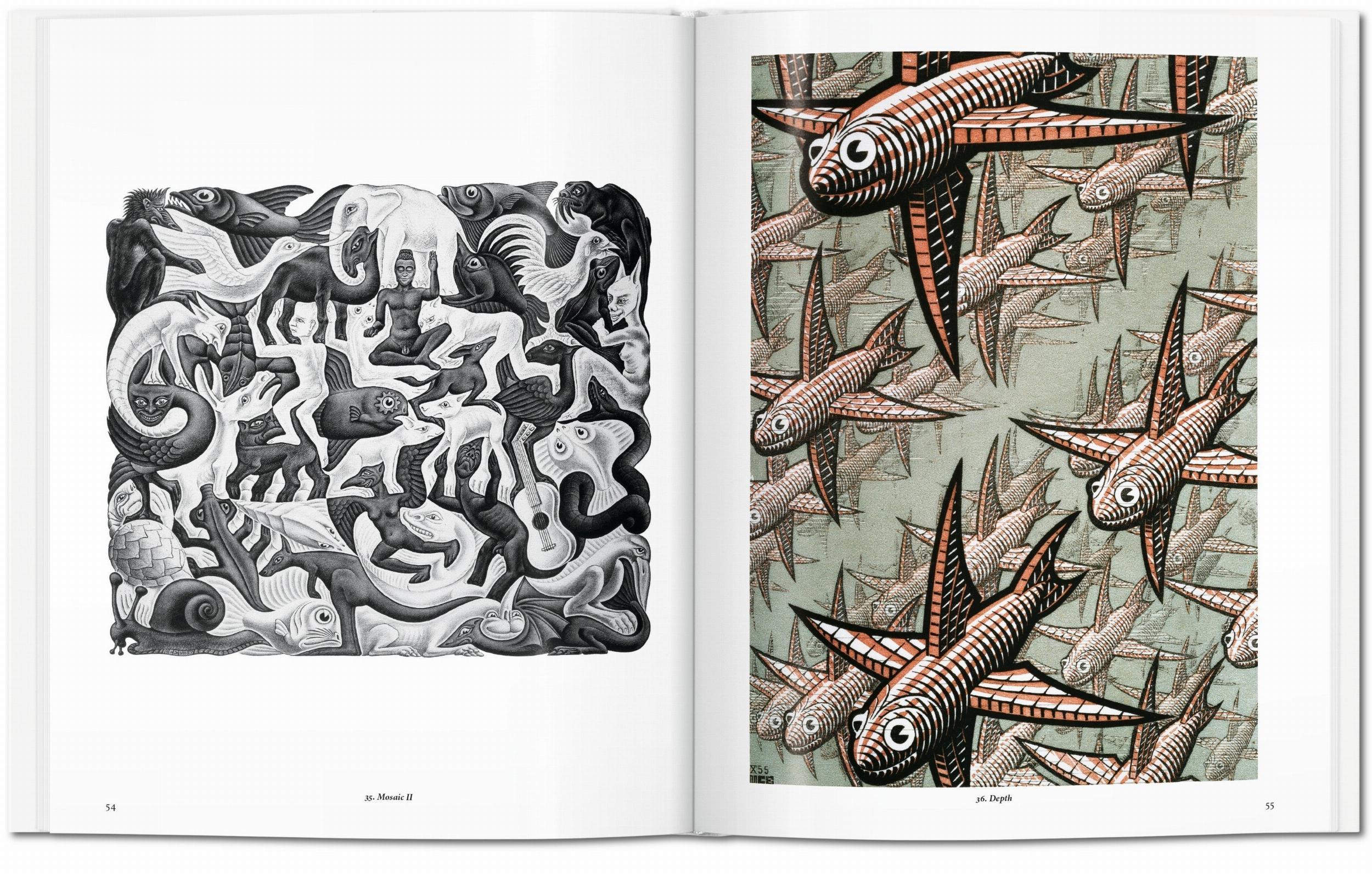 Beispielinhalt (Bild) M. C. Escher. Grafik und Zeichnungen