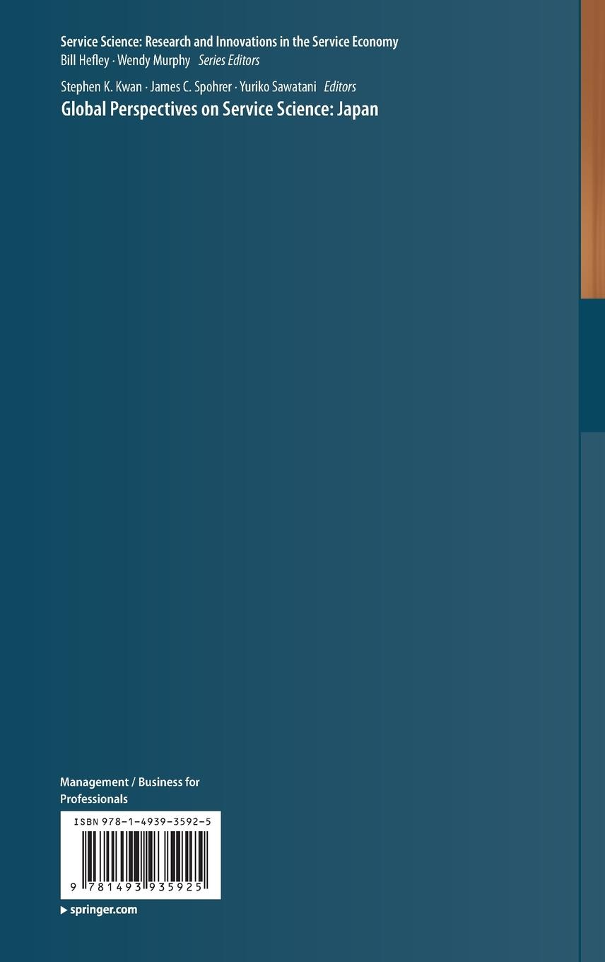Rückseitencover Global Perspectives on Service Science: Japan