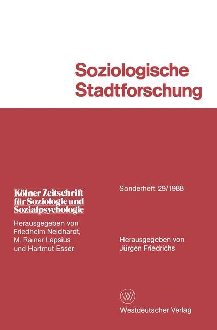 Vorderes Coverbild Soziologische Stadtforschung