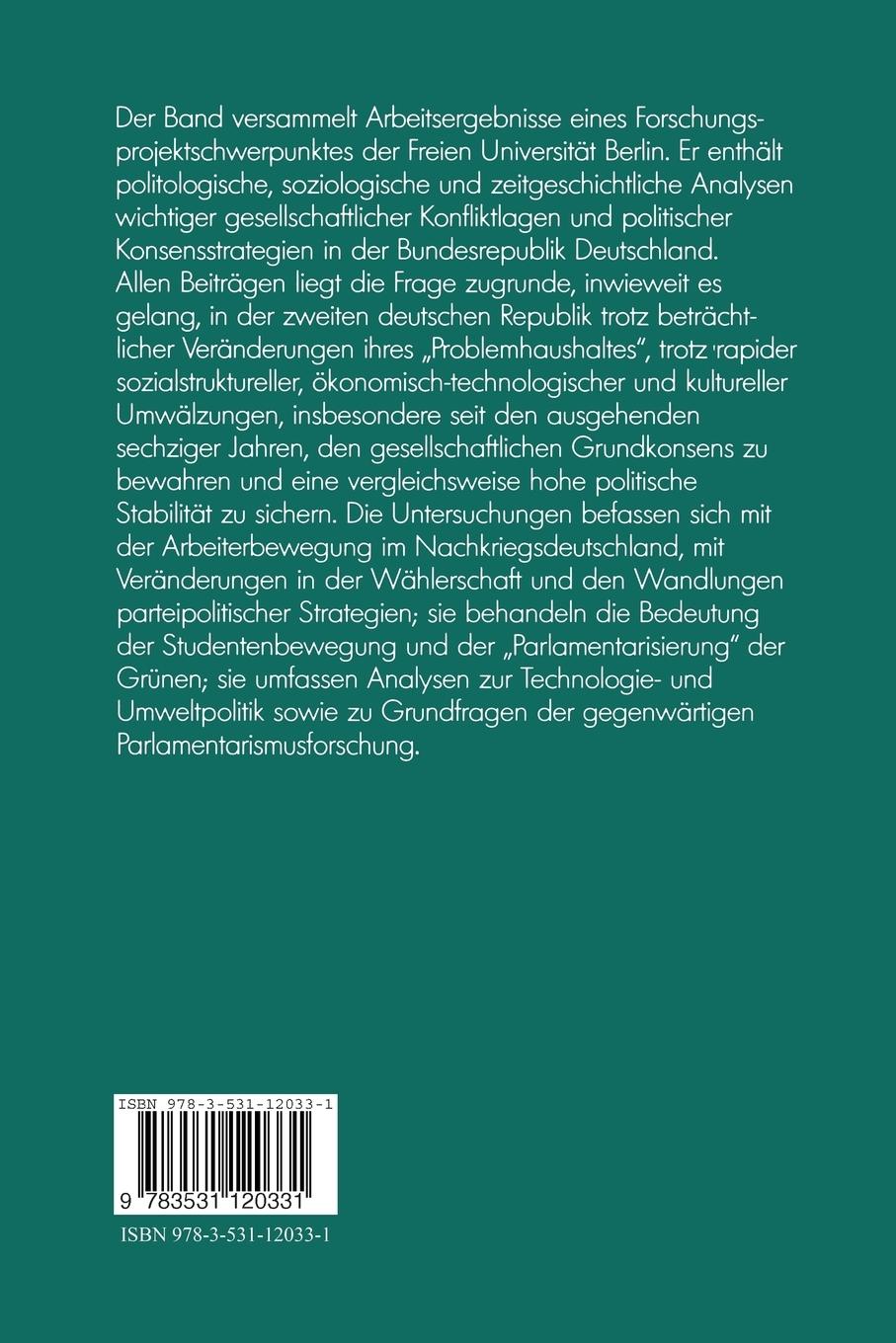 Rückseitencover Konfliktpotentiale und Konsensstrategien