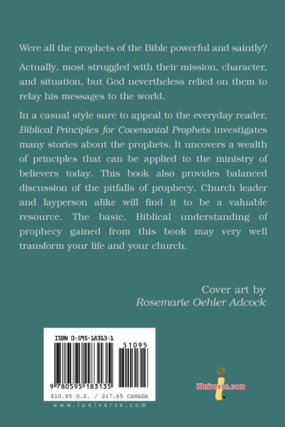 Rückseitencover Biblical Principles for Covenantal Prophets