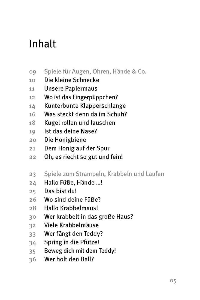 Beispielinhalt (Bild) Die 50 besten Spiele für Krippenkinder