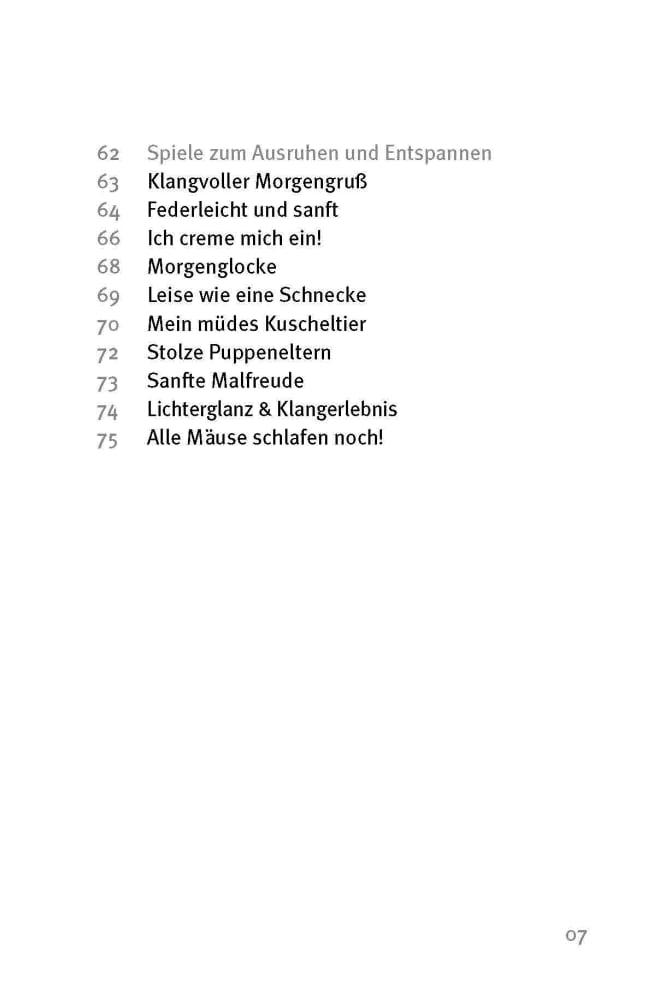 Beispielinhalt (Bild) Die 50 besten Spiele für Krippenkinder