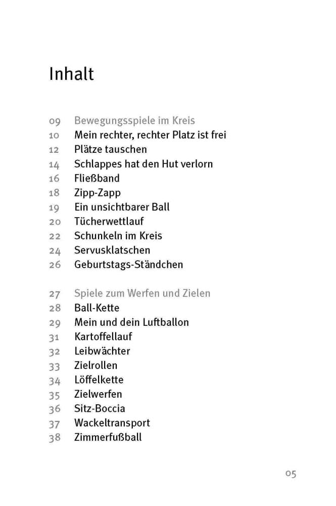 Beispielinhalt (Bild) Die 50 besten Bewegungsspiele für Senioren