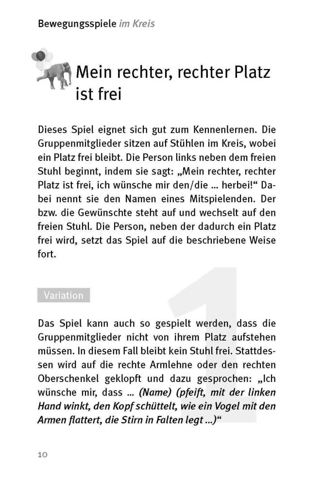 Beispielinhalt (Bild) Die 50 besten Bewegungsspiele für Senioren