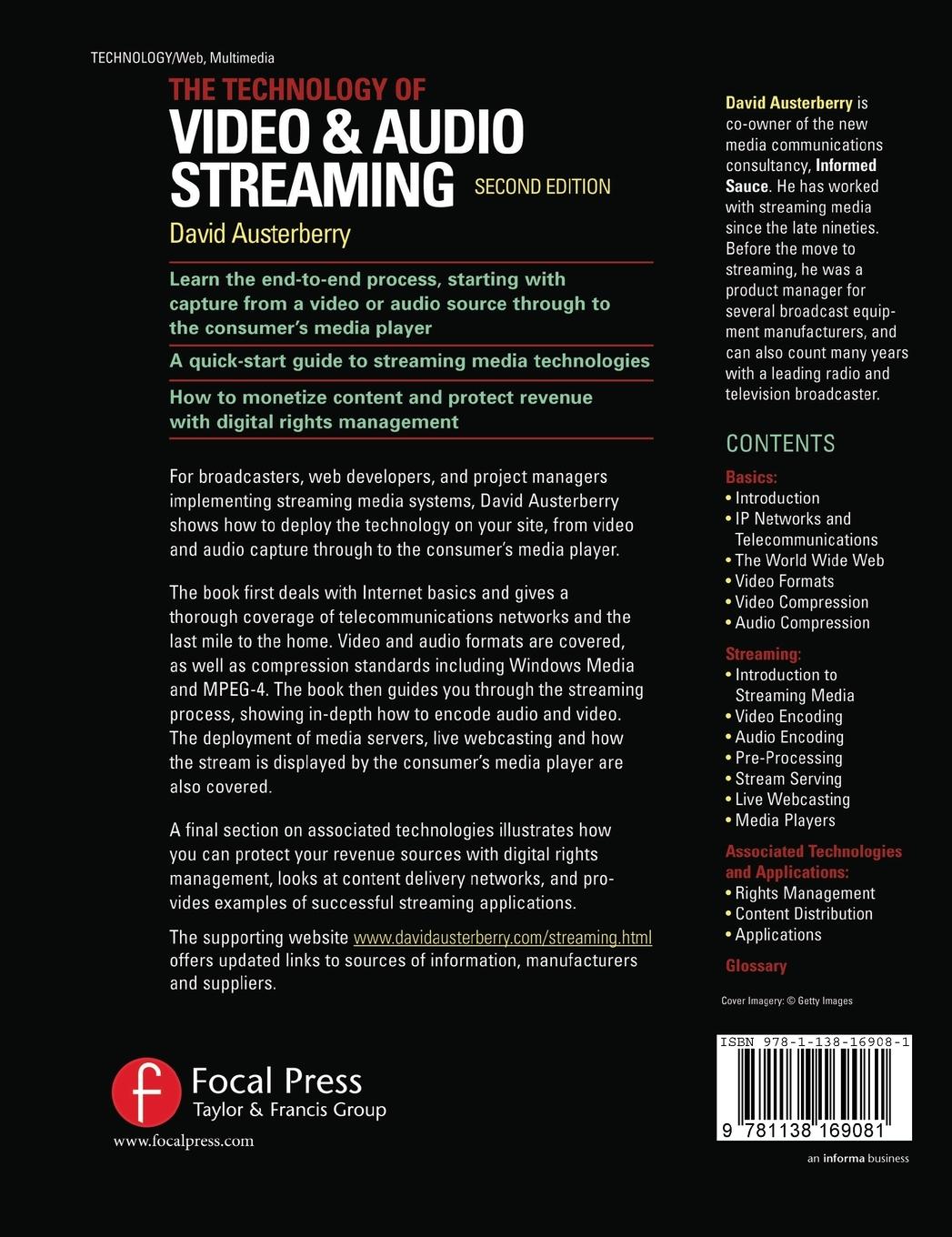 Rückseitencover The Technology of Video and Audio Streaming