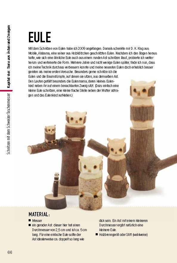 Beispielinhalt (Bild) Schnitzen mit dem Schweizer Taschenmesser