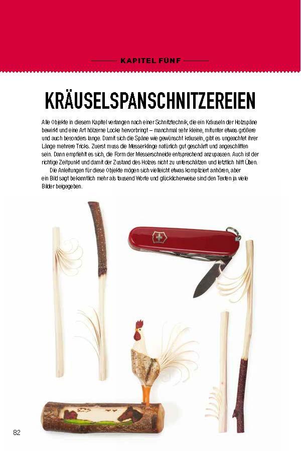Beispielinhalt (Bild) Schnitzen mit dem Schweizer Taschenmesser