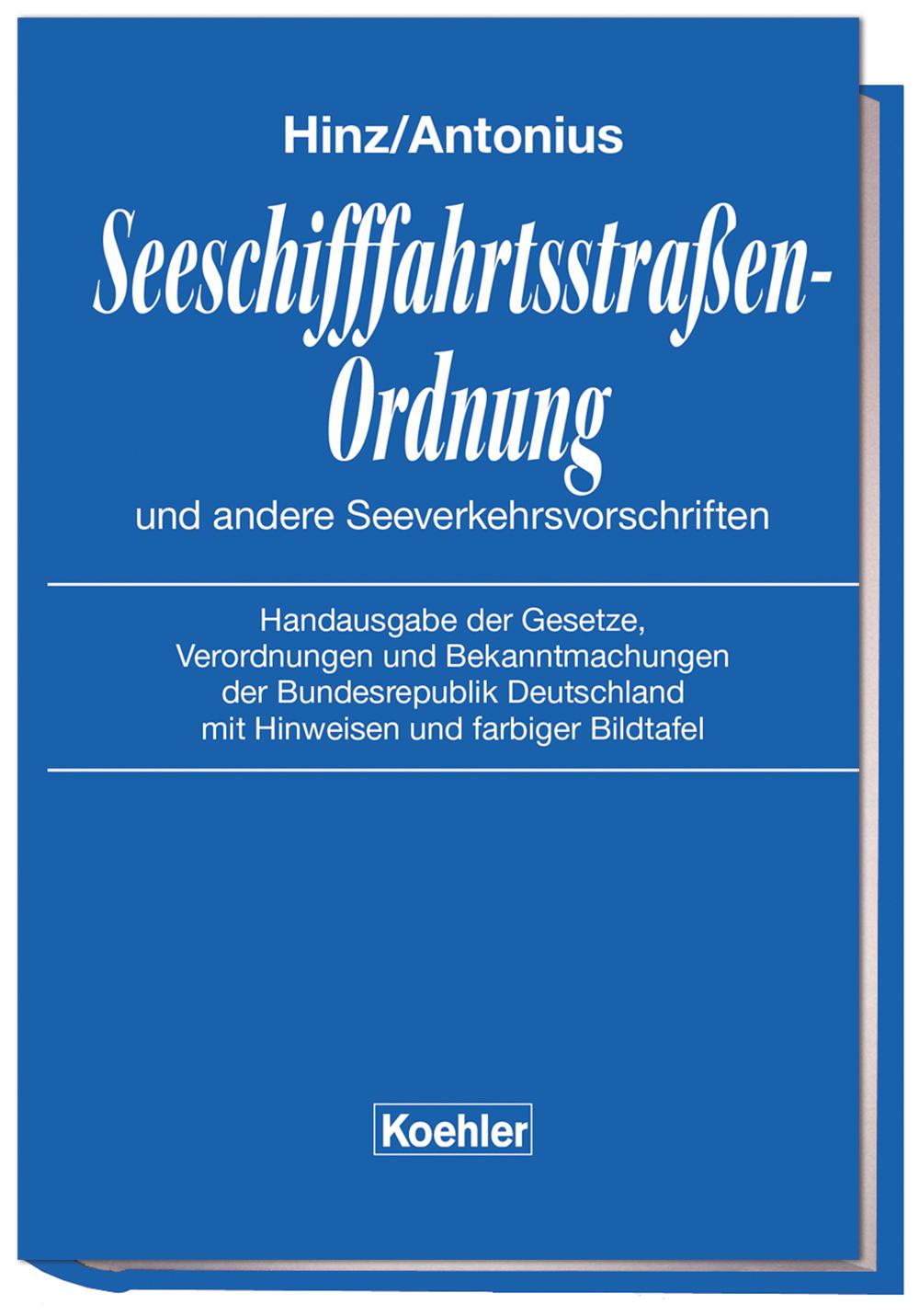 Vorderes Coverbild Seeschifffahrtsstraßen-Ordnung und andere Seeverkehrsvorschriften
