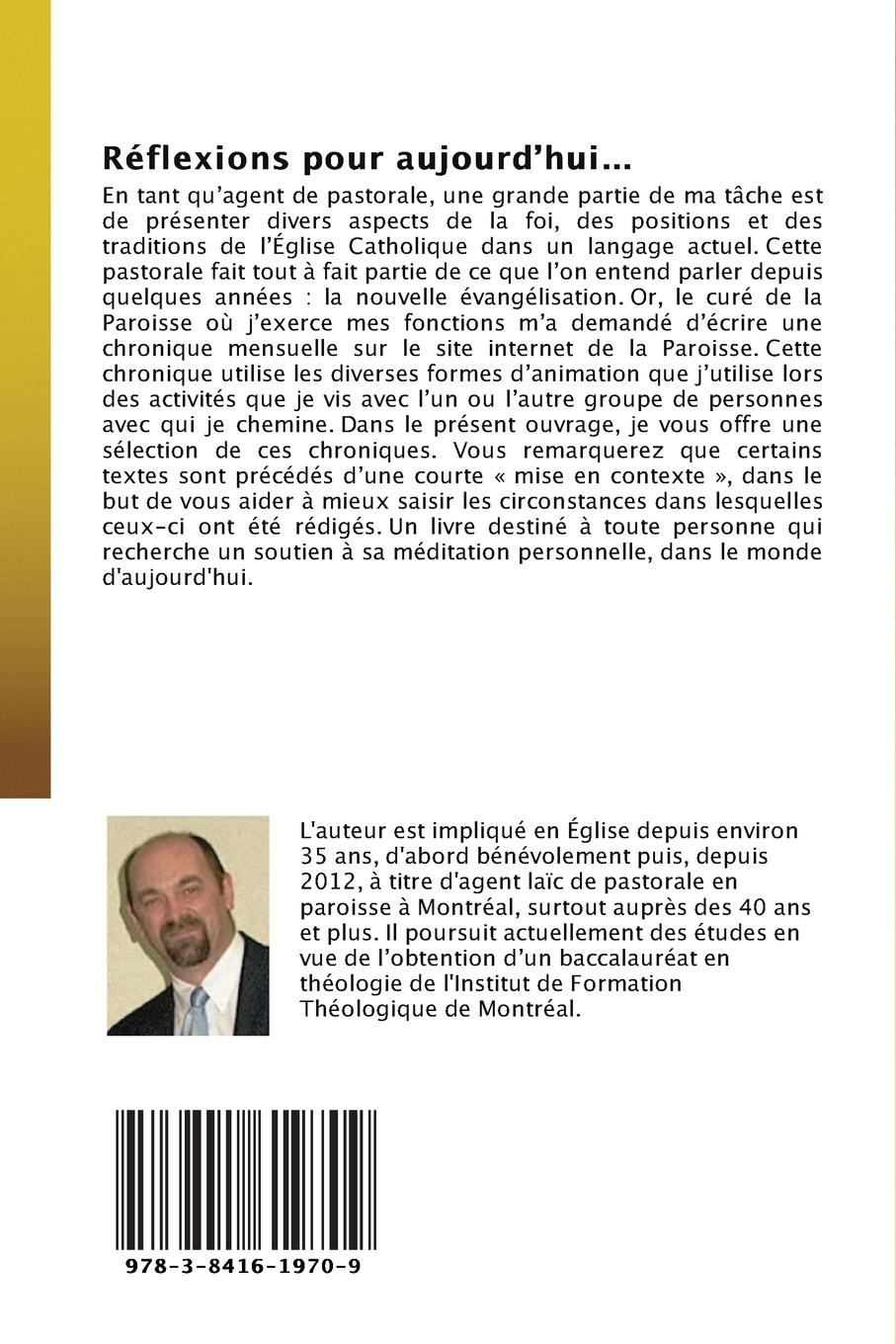 Rückseitencover Réflexions pour aujourd'hui...