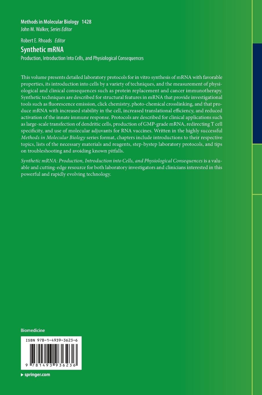 Rückseitencover Synthetic mRNA