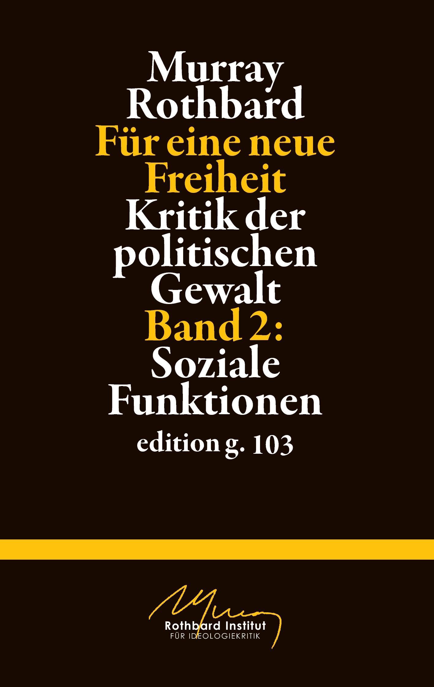 Vorderes Coverbild Für eine neue Freiheit 2