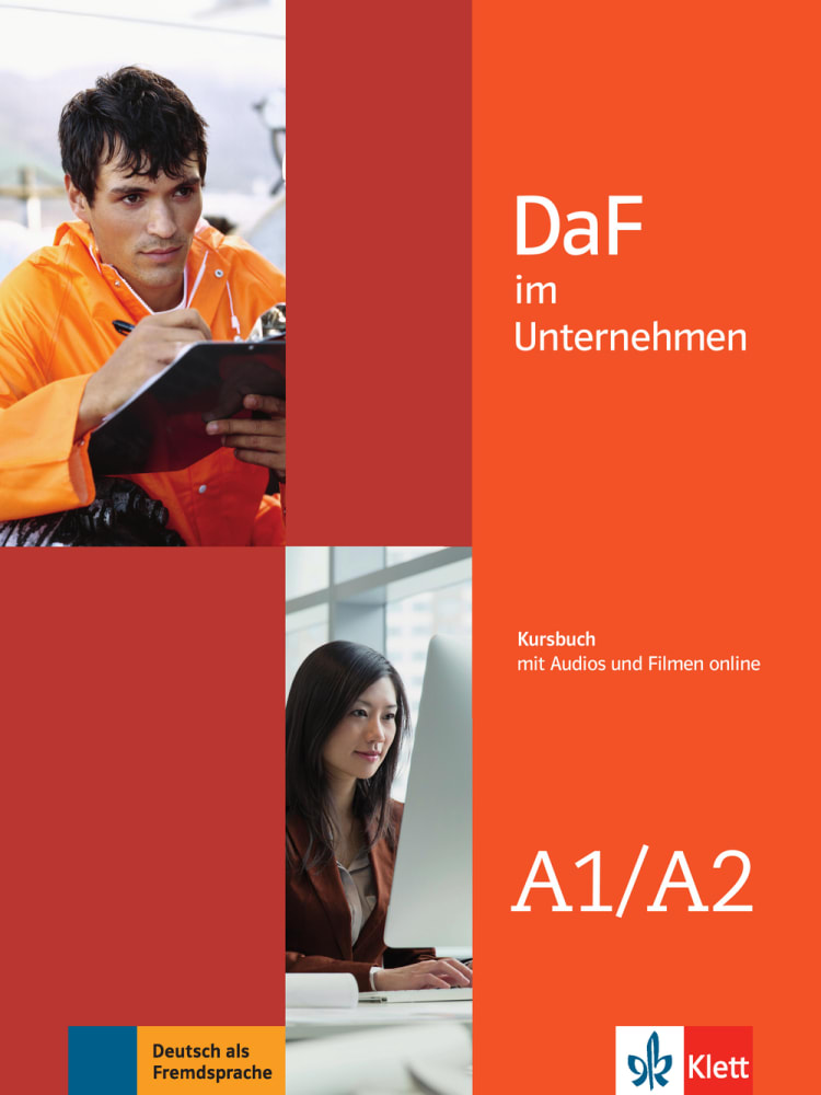 Vorderes Coverbild DaF im Unternehmen A1-A2. Kursbuch + Audio- und Videodateien online