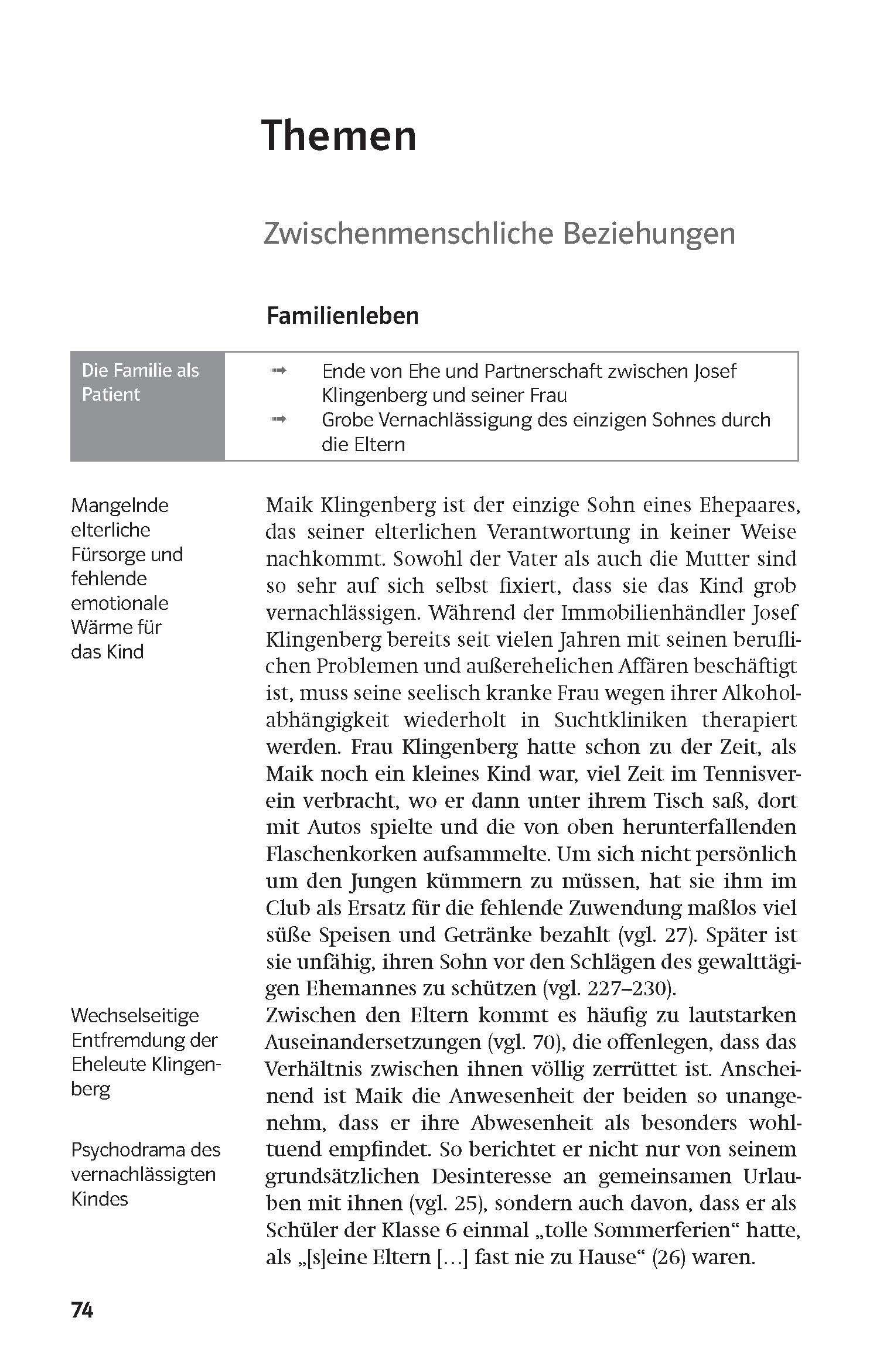 Beispielinhalt (Bild) Lektürehilfen Wolfgang Herrndorf "Tschick"