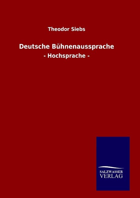 Vorderes Coverbild Deutsche Bühnenaussprache