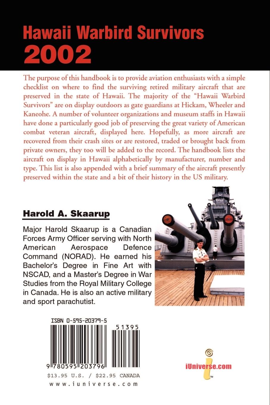 Rückseitencover Hawaii Warbird Survivors 2002