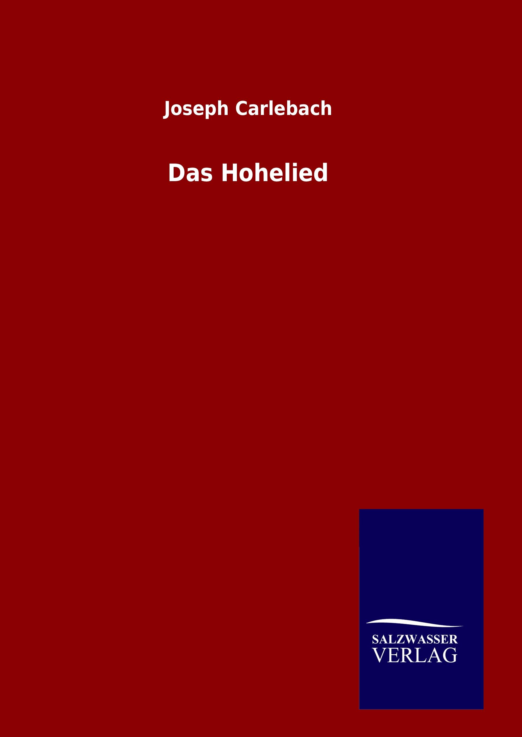 Vorderes Coverbild Das Hohelied