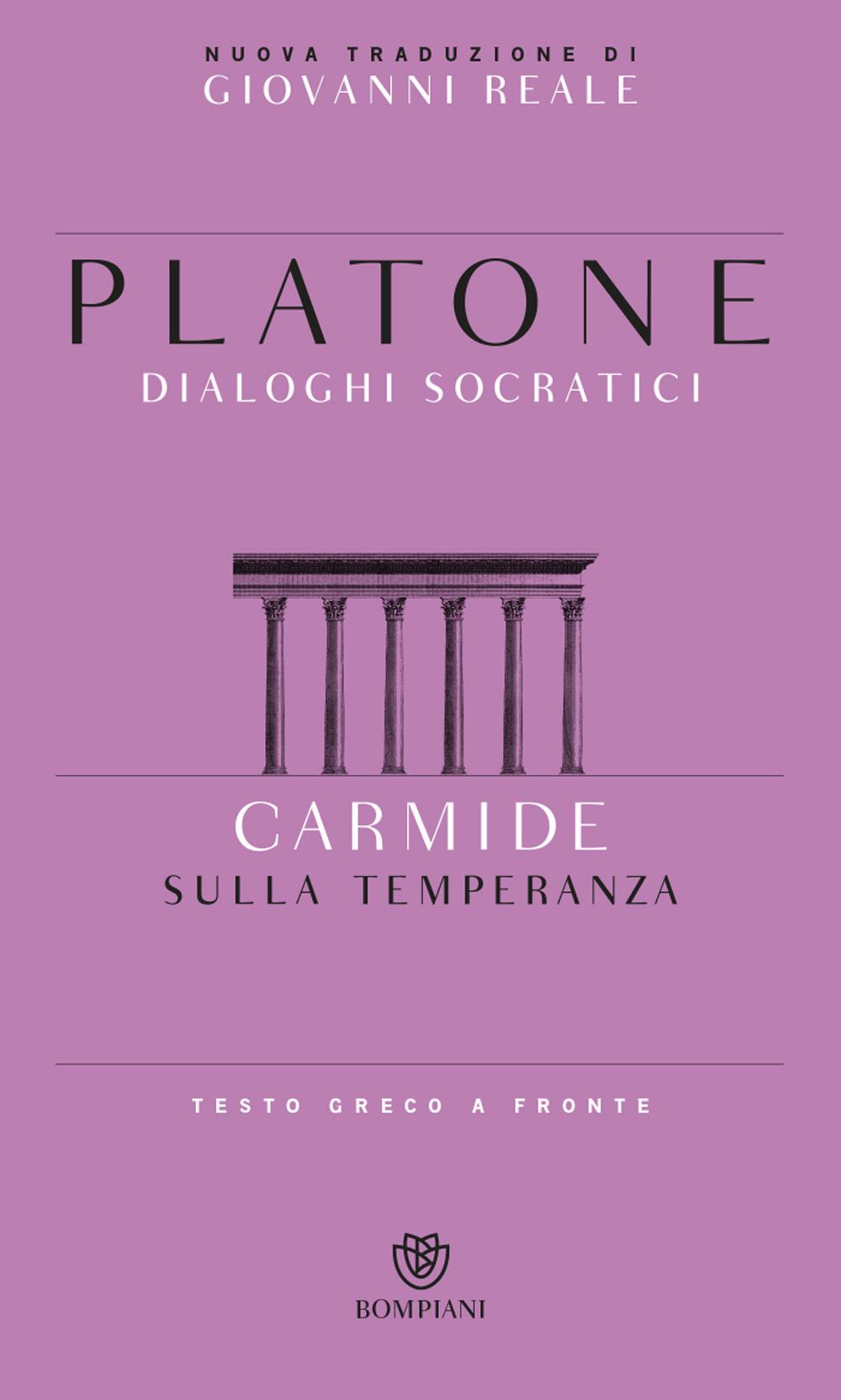 Vorderes Coverbild Carmide. Sulla temperanza. Testo greco a fronte